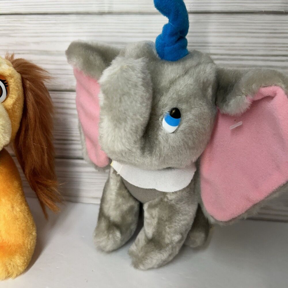 Vintage Walt Disney Plush Lady, Dumbo, Pinocchio, Bambi, Donald Duck from 1985 - Picture 9 of 16